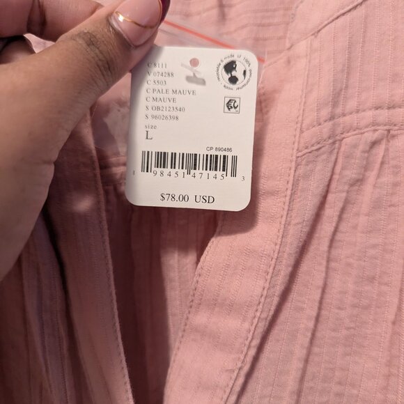 Free People Little Cloud Crop Top in Pale Mauve - Picture 8 of 8